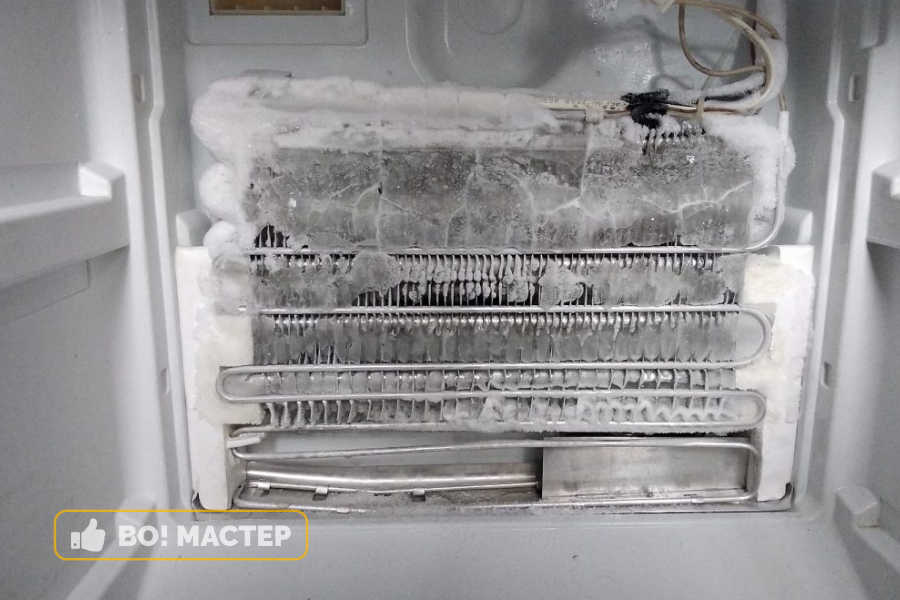 неисправен блок оттайки 